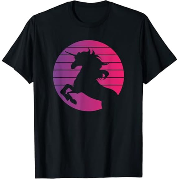 Unicorn Retro Style Vintage T-Shirt