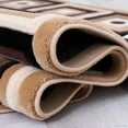thumbnail image 3 of Allstar Brown / Beige Squares Modern Geometric Area Rug (3' 9" x 5' 1"), 3 of 7