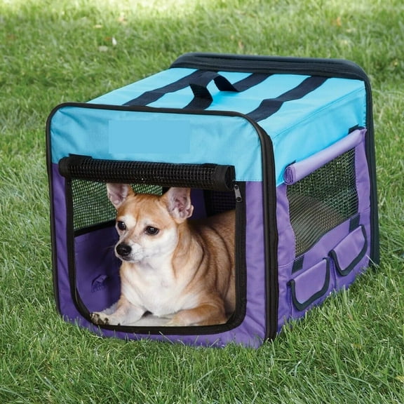 Soft Side Crate Fabric Collapsible Containment for Dogs Great for Travel/Home (xSmall)