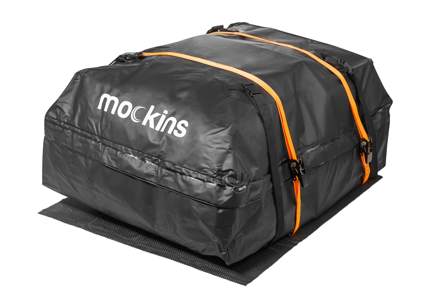 Mockins Waterproof Cargo Roof Bag Set with Protective Car Roof Mat & 2
