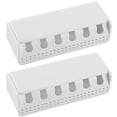thumbnail image 2 of MasteelfCA 2pcs Wall Toothbrush Holder Toothbrush Organizer 6-hole Hanging Storage Shelf, 2 of 7