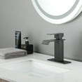 thumbnail image 5 of Single handle single hole waterfall spout bathroom faucet with deck plate, 5 of 7