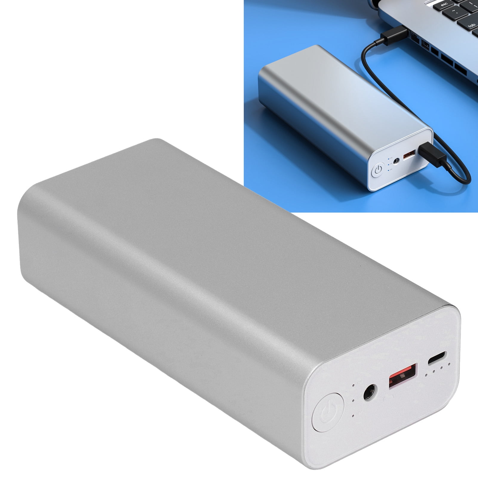 Rupoun 30000mAh Portable Power Bank 65W PD Fast Charge External Battery Pack with DC 19V Output for Laptop and iPhone (6.3 x 2.8 inches / 16 x 7 cm)