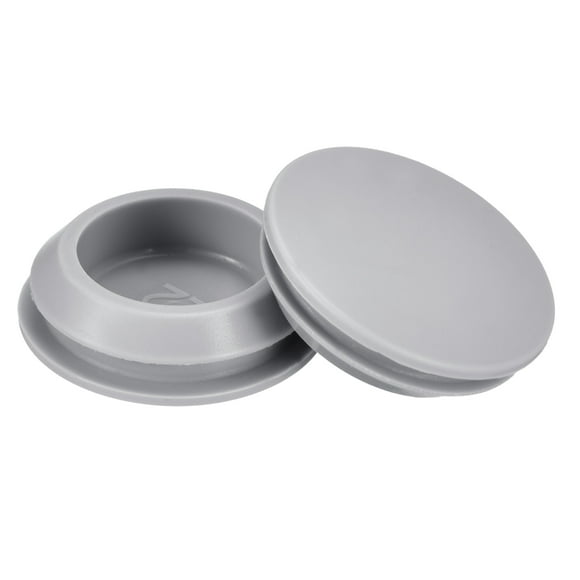 Unique Bargains 8pack Silicone Plugs, Rubber Round Snap in Locking Hole Plugs Waterproof Hole Plug for 22-24mm Hole, Grey