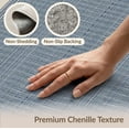 thumbnail image 6 of ODIKA 9'x12' Washable Area Rug Non-Shedding, Easy Care Navy Solid That Neutral Couch Design Modern Transitional Double Bordered for Master Suite, California King, Under Bed, 6 of 7