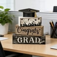 thumbnail image 4 of zhangmingg Graduation Layered Tray Wooden Sign for Wedding Home and Desktop Ornament Display Rack, 4 of 6