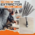 thumbnail image 1 of Damaged Screw Extractor Kit And Stripped Screw Extractor Set With Magnetic Extension Bit Holder And Socket Adapter Hex Shank Removal Tool, 1 of 5