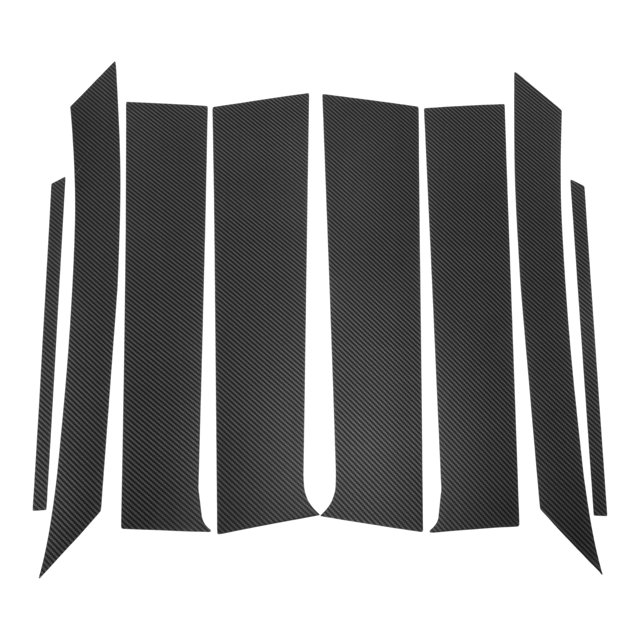 Ofertas Únicas 8 Pcs Recorte de Ventana del Pilar de la Puerta del Automóvil para Toyota Fortuner 2024-2025 Fibra de Carbono
