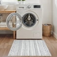 thumbnail image 4 of UERMEI 2'x3 Washable Entryway Rug, Non Slip Moroccan Boho Geometric Small Area Rug, Distressed Neutral Gray Indoor Carpet for Bathroom Kitchen, 4 of 8