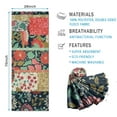 thumbnail image 2 of Pioneer Flower Floral Print Pattern Hot Yoga Mat Towel Non Slip for Hot Yoga - Quick-Drying Yoga Mat Cover with 4 Corner Pockets with Travel Bag - Hot Yoga Towel Non Slip 74"x26", 2 of 6