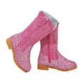 thumbnail image 4 of yocbz Cowgirl Boots for Kids Girls Boys Western Glitter Cowboy Boots Mid Calf Boots Little Big Kids Horse Riding Shoes Party Birthday Dress Up Hot Pink,US 1.5, 4 of 9