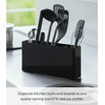 thumbnail image 2 of Yamazaki Home Utensil and Thin Cutting Board Holder, Black, Steel, Utensil Holder, 2 of 7