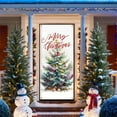 thumbnail image 5 of Christmas Door Curtain Hanging - Reusable Christmas Tree Print Door Cover, Washable Door Banner Party Backdrops Winter Entrance Door Entryway Decoration, 5 of 7