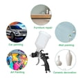 thumbnail image 4 of Pulverizador De Pintura De Aire, Pistola De Pulverización De Aire HVLP Ajustable De Capacidad Ligera De 600 Ml Para Puerta De Pared Interior, 4 of 7
