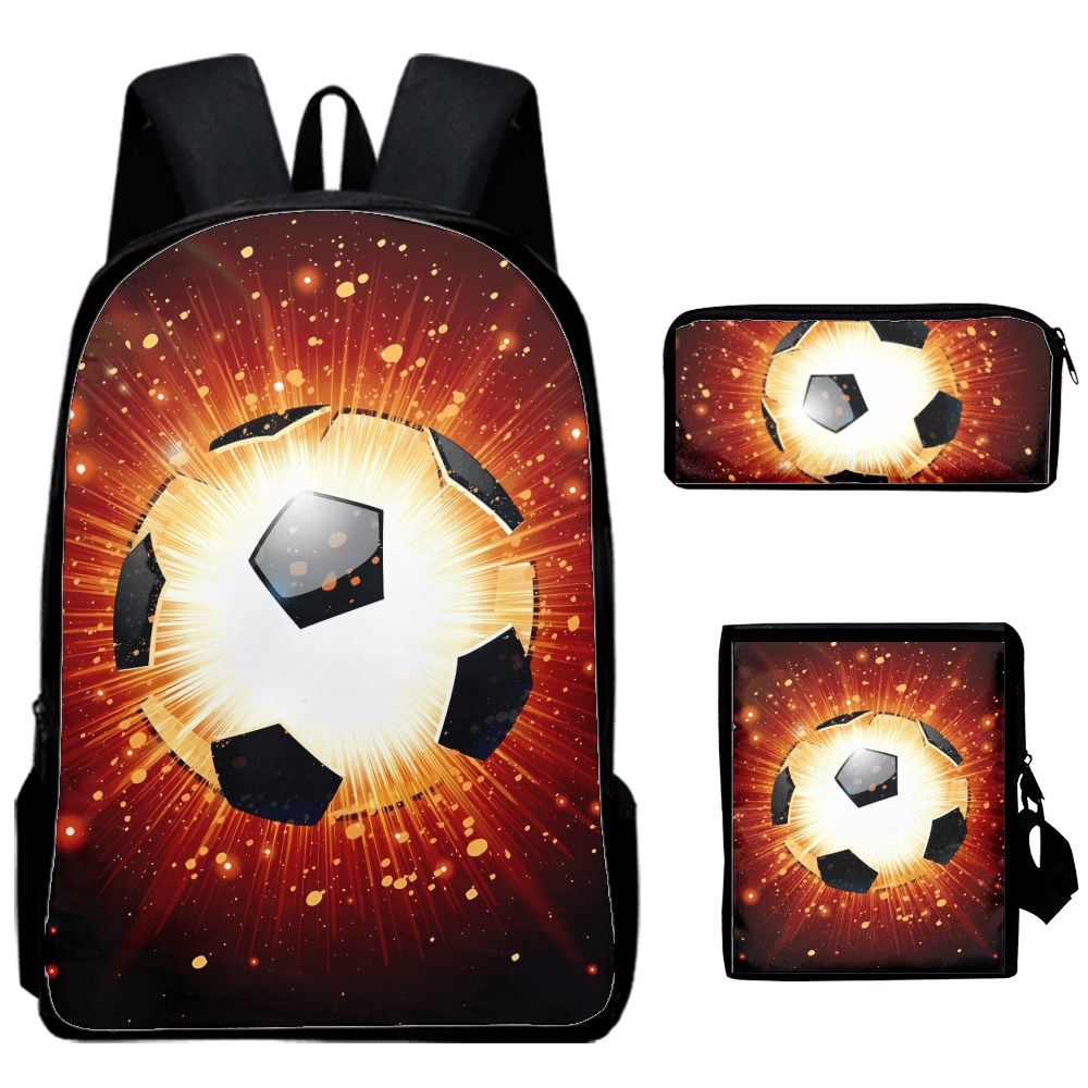 Soccer Kids Backpack Creative Backpack for School Boys Girls