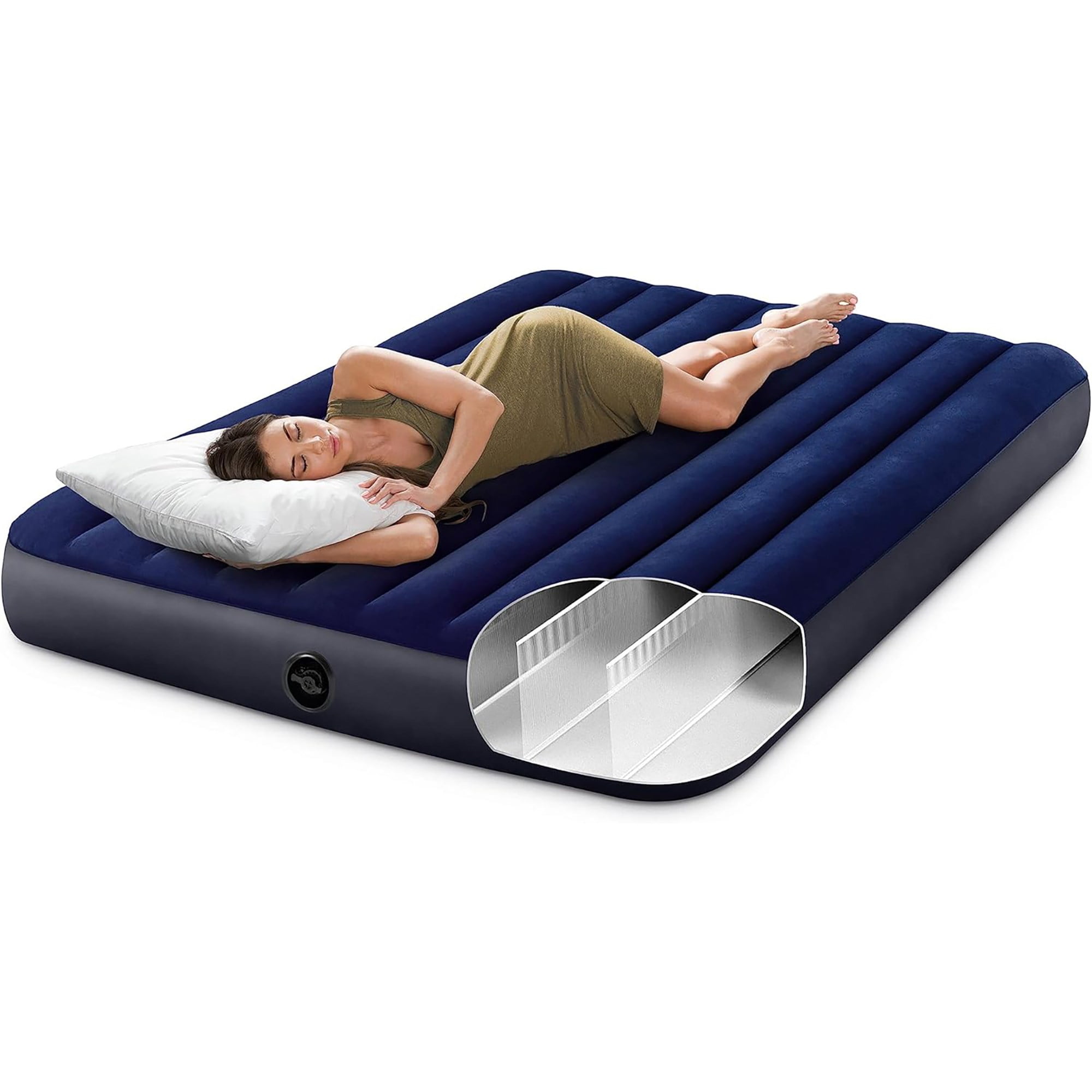 Intex 10" Queen Standard Dura-Beam Airbed Mattress - Pump Not Included