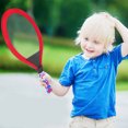 thumbnail image 3 of 1 Pair Children's Tennis Racket Kids Palying Badminton Oval Rackets Game Props for Kindergarten Primary School Outdoor Sports (Red), 3 of 5