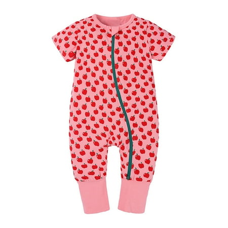 

Newborn Infant Baby Boys Girls Letter Cartoon Romper Jumpsuit Clothes Outfits