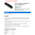 thumbnail image 2 of Power Seat Switch - Compatible with 2010 - 2022 GMC Terrain 2011 2012 2013 2014 2015 2016 2017 2018 2019 2020 2021, 2 of 2