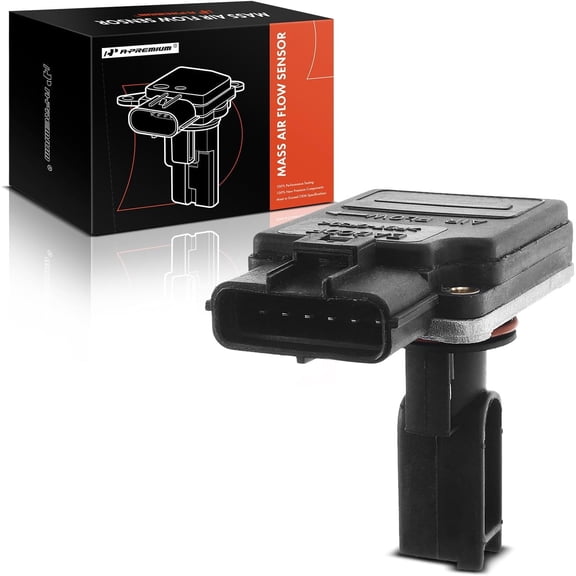 A-Premium Mass Air Flow Sensor Meter Assembly [wih 6Pins] fits 4,6Cyl 2.0 3.0 3.8 4.2 5.0 Compatible with Ford & Mazda & Mercury, fits E-150, Focus, Mustang, Taurus, B2300, Tribute, Sable & More