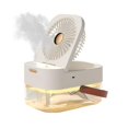 thumbnail image 1 of Ventilador Humidificador shaofei Ventilador portátil Enfriador de aire Humidificador de aire USB Con luz nocturna Blanco, 1 of 5