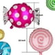 thumbnail image 2 of Set de globos GGDE con temática de caramelos en espiral para fiesta, 12 unidades, 2 of 5