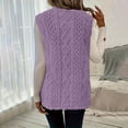 thumbnail image 4 of Diufon Womens Long Vest Fall Winter Fuzzy Fleece Cardigan Casual Sleeveless Warm Outerwear with Pockets, 4 of 9