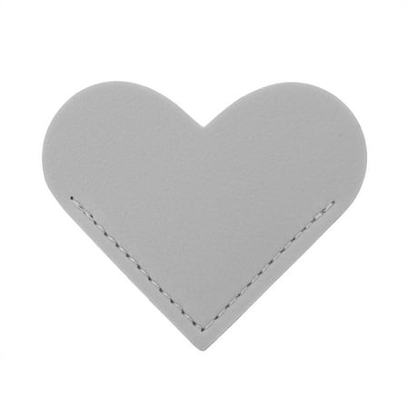 

Leather Bookmark Heart-shaped Bookmark Book Page Clip Corner Protective Cover