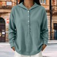 thumbnail image 2 of MSJUHEG Hoodies for Women Long Sleeve Swertshirts Sweatshirt Tops Fashion Hooded Oversized Sweatshirt Drawstring Sweatshirts Soft Hoodie Comfortable for Everyday Wear Green M, 2 of 7