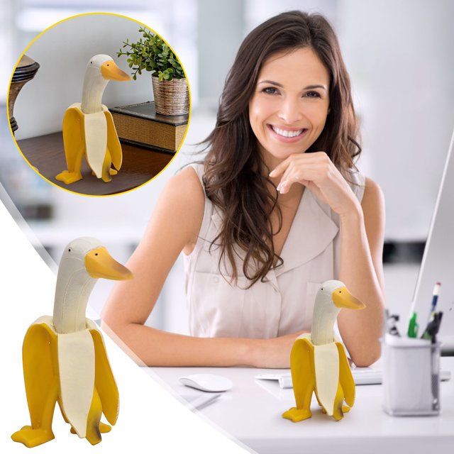 Estatuas de decoración de jardín Fiudx gnomos de jardín de plátano de resina personalizadas