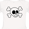 thumbnail image 4 of Inktastic Fun Skull And Crossbones Boys or Girls Long Sleeve Baby Bodysuit, 4 of 5