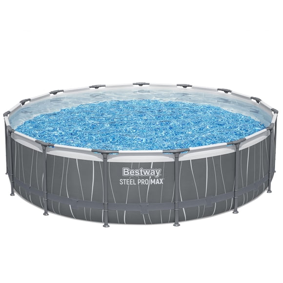 Hydrium™ 15' x 42" Steel Pro MAX™ Pool Set with LED Lights