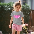 thumbnail image 4 of XEGLSBU Girls Shirts Size 12-16 Girl's Birthday Cute Shirts and T Shirt Short Sleeve (1Y 13Y) Grey Size 3-4 Years, 4 of 6