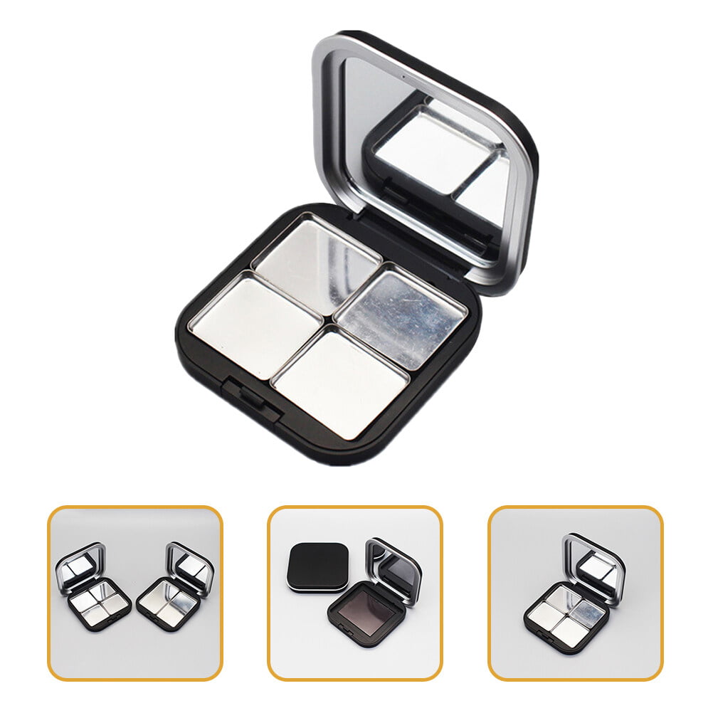 Empty Makeup Palette, Waterproof Empty Eyeshadow Palette Safe Portable 9  Compartment ABS Container For Cosmetics Store For Makeup Artist 