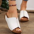 thumbnail image 5 of Mepaouo Summer Sandals for Women 2025 Platform Wedge Slides Arch Support Orthotic Casual Walking Shoes, 5 of 7