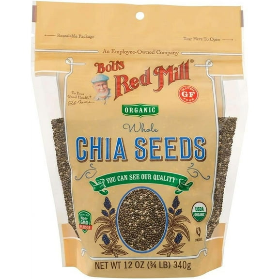 Bobs   Organic Chia Seeds, 12 Ounce (Pack of 5)