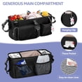 thumbnail image 4 of Parent Console Stroller Organizer Compatible with  W2&W4&X, Wagon Stroller Caddy with 2 Insulated Cup Holders, A Removable Cooler Bag, Black (Empty Bag), 4 of 7