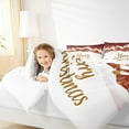 thumbnail image 4 of Feelyou Merry Christmas Child 01, Rustic Cabin Twin Comforter Sets, Western Vintage Festival Reversible Bedding Set, Luxury Bedroom Decor, 2pcs, 4 of 8