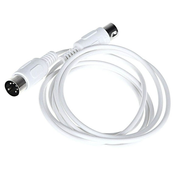 HEANUJJ Keyboard MIDI Cable MIDI Line ABS White 1Pack MIDI Guitar