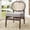 khaki, variant on S-HOME Rattan Back Accent Chair in Variant with Sturdy Wood Frame, Perfect for Reading in Living or Bedroom