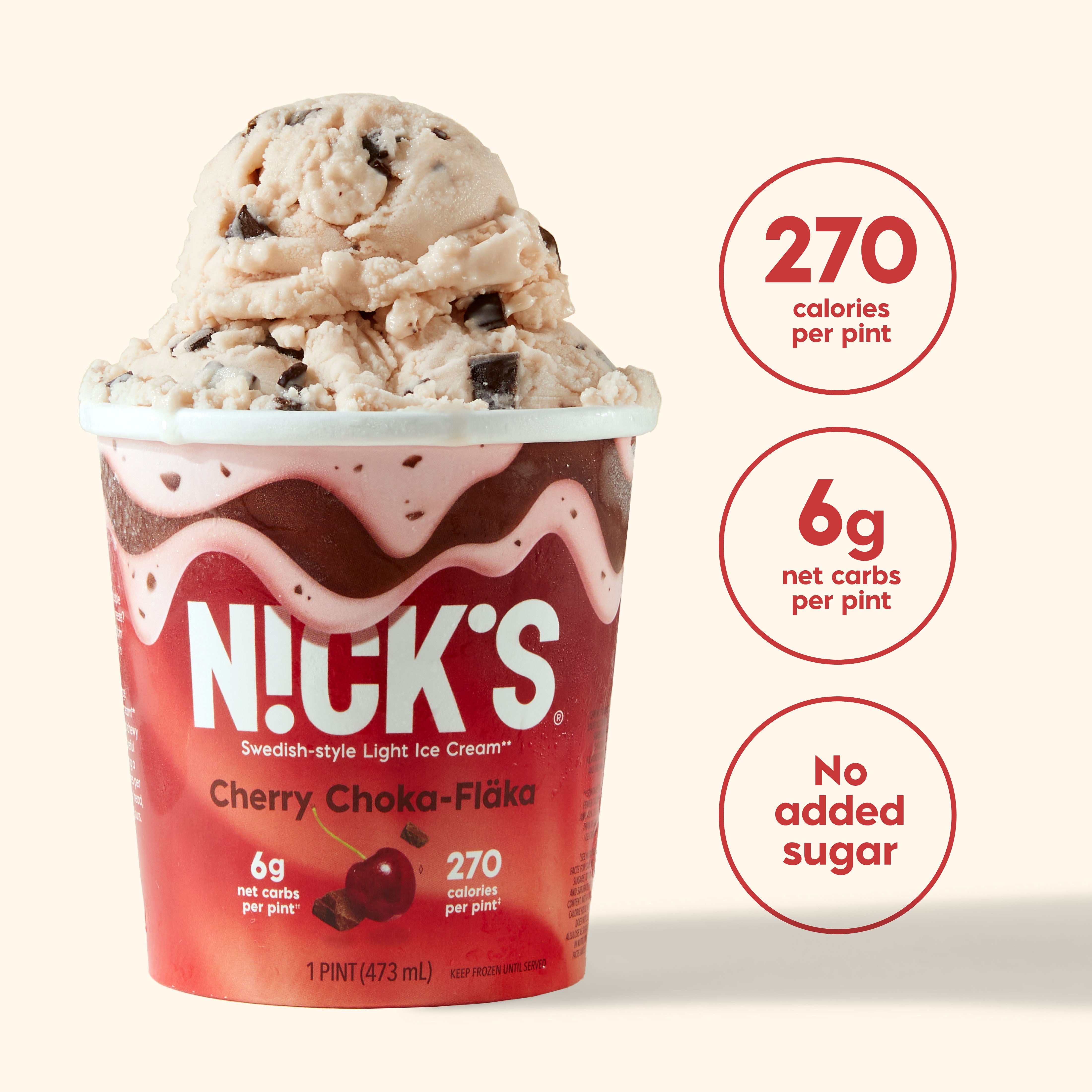 N!ck's Light Ice Cream Cherry Choka-Fl ka, 1 Pint - Walmart.com N!ck's Light Ice Cream Cherry Choka-Fl ka, 1 Pint - Walmart.com
