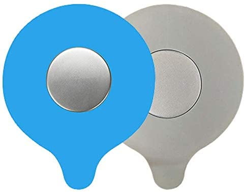2 Pcs Silicone Bath Plug, Rubber Bathtub Drain Stopper For Tub And Sink (Grey,Blue)
