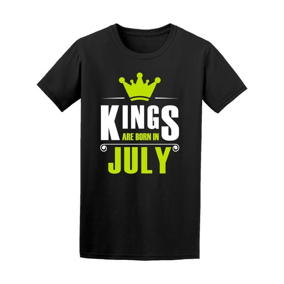 Kings Are Born In July Men T-Shirt - Image by Shutterstock, Male 4X-Large