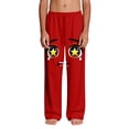 thumbnail image 4 of Red Boys Anime Face Print Sweatpants Kawaii Manga Soft Lounge Pants for Kids Casual Stretchy Bottoms with Pockets Elastic Waistband,Size 4 T, 4 of 9