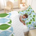 thumbnail image 5 of Homewish Bohemian Swirl Lines 7-Piece Twin Bedding,Modern Geometric Bedding Comforter Set,Blue Green,Reversible, 5 of 8