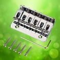 thumbnail image 2 of UPGRATOR Guitar Bridges Guitar Bridge Metal Silver 1 Set For Jazz Musicians, 2 of 8