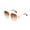 Beige, variant on Miorin Under $5 Sun Glasses UV Protection Retro Fashion 90s Small Square Shades Vintage Y2K White Frame Clear Lens Sunglasses