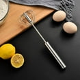 thumbnail image 5 of Egg Whisk,2 Pack Stainless Steel Home Kitchen Tool, Hand Easy Whisk Egg Beater Manual Mixer Blender for Whisking, Beating & Stirring., 5 of 8