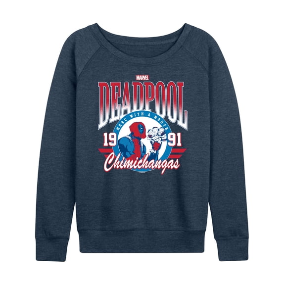 Marvel Deadpool - Athletic - Women's French Terry Pullover Long Sleeve Shirt