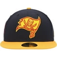 thumbnail image 2 of Men's New Era Navy/Gold Tampa Bay Buccaneers 30 Seasons 59FIFTY Fitted Hat, 2 of 6